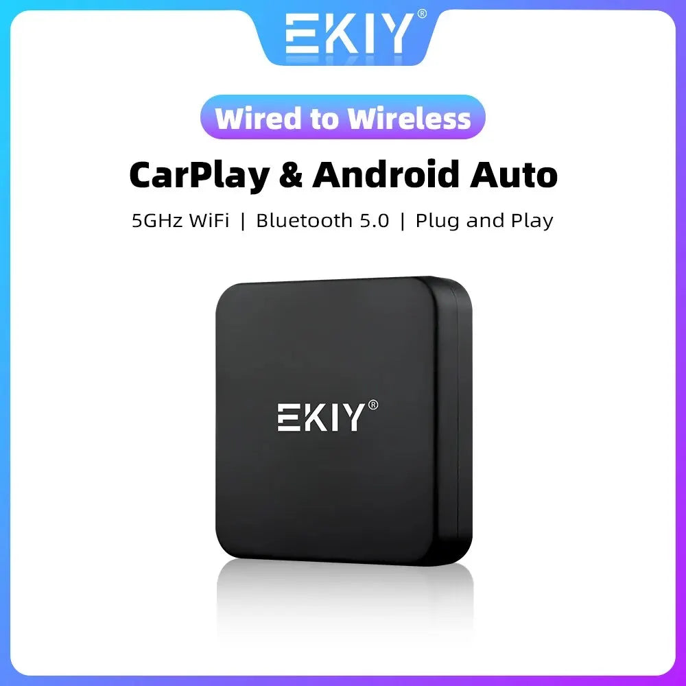 EKIY NEW Mini Carplay Wireless for Toyota Mazda Nissan Camry Suzuki Subaru Citroen Audi Mercedes Kia Ford Opel IOS15 Spotify BT